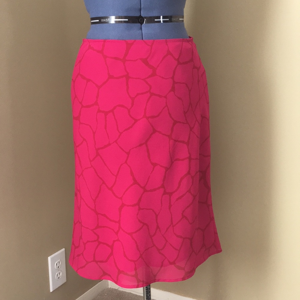 Pink Animal Print Express Pencil Skirt S